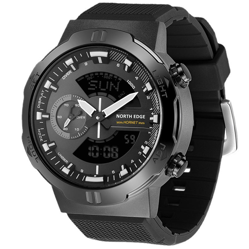 North Edge HORNET Men's Outdoor Sports Watch | Dual Time Zone | Luminous | Waterproof