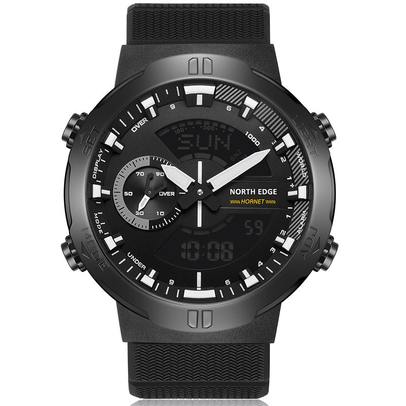 North Edge HORNET Men's Outdoor Sports Watch | Dual Time Zone | Luminous | Waterproof