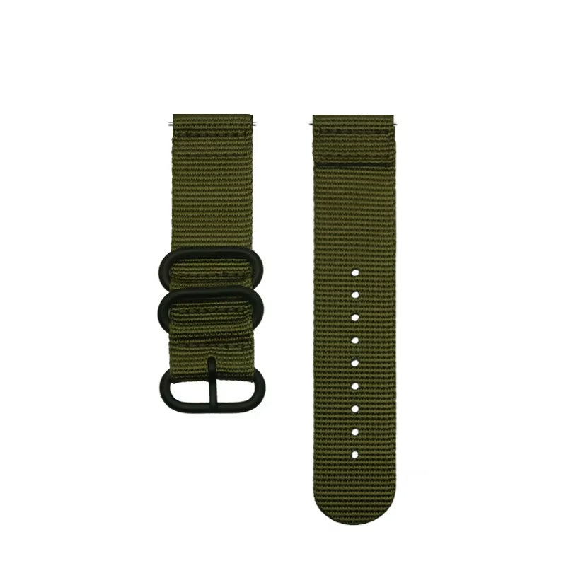 North Edge Green Nylon Strap Front