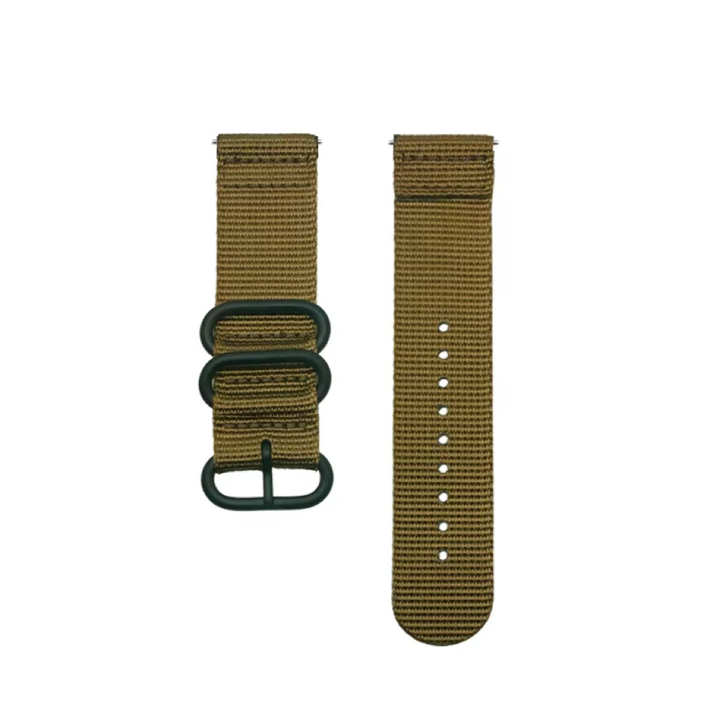 North Edge Khaki Nylon Strap Front