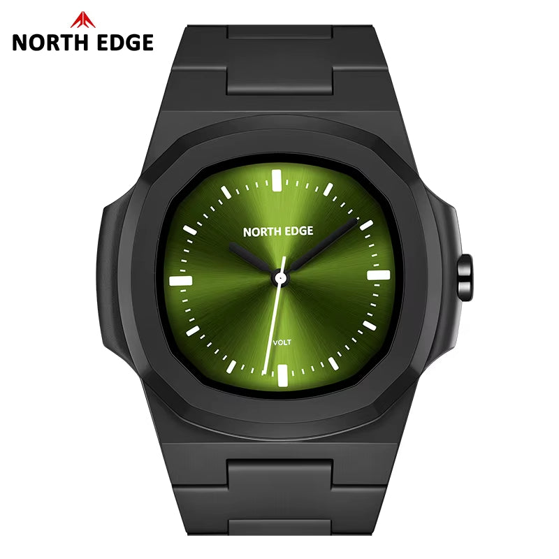 North Edge VOLT Black Green Front