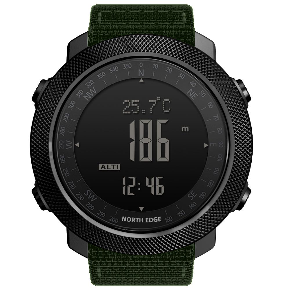 North Edge APACHE 3 Green nylon strap Front