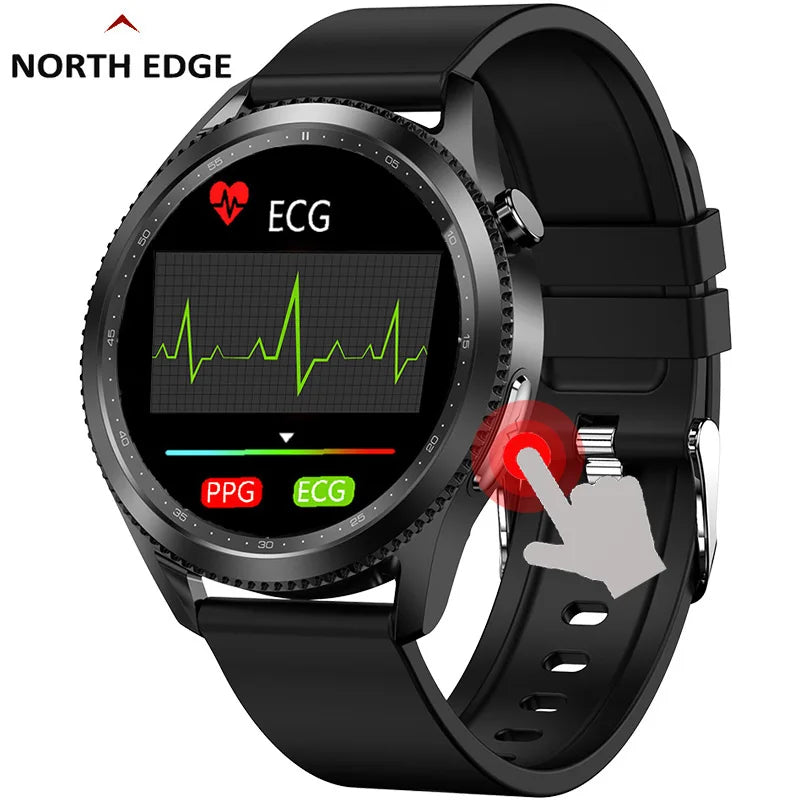 North Edge E102 Fitness Smartwatch – Real-Time Heart Rate & ECG Monitoring