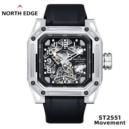 North Edge Space X Men's Mechanical Watch — Precision Movement, Classic Water-Resistant Design