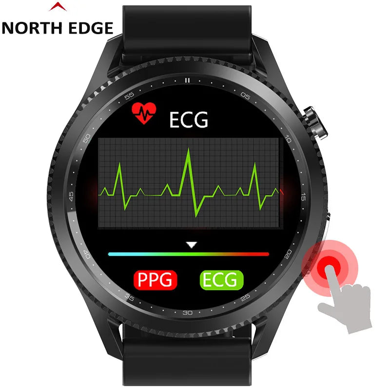 North Edge E102 Fitness Smartwatch – Real-Time Heart Rate & ECG Monitoring