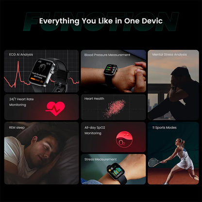 North Edge ECG Smartwatch – Advanced Heart Monitoring & Health Tracking