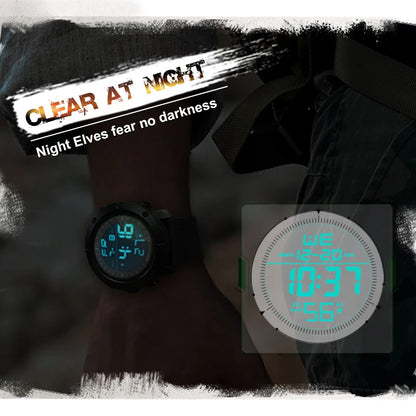 North Edge TANK Men's Digital Watch – Waterproof Adventure Companion with Multi-Functional Features