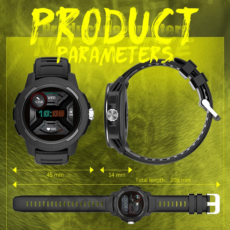 North Edge Mars 2 Fitness Smartwatch – Durable Multisport Tracker with Advanced Health Monitoring