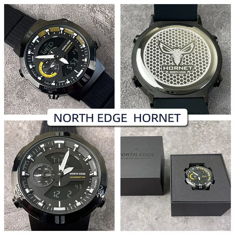 North Edge Hornet – High-Performance Waterproof Sports Watch, All-Day Health Tracking, 10-Day Battery