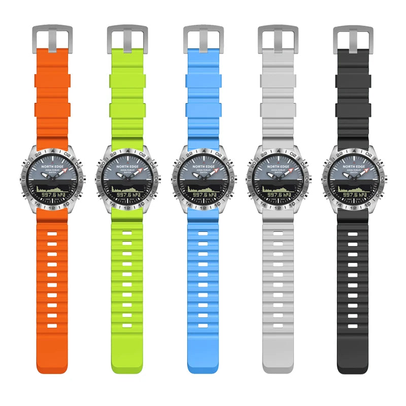 North Edge Premium Silicone Watch Strap – Durable, Soft & Perfect for Active Lifestyles