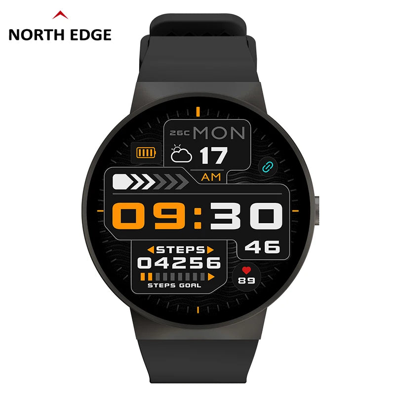 North Edge NL78 Pro Smartwatch – Advanced Health & Fitness Tracking, Blood Oxygen Monitoring, IP67 Waterproof