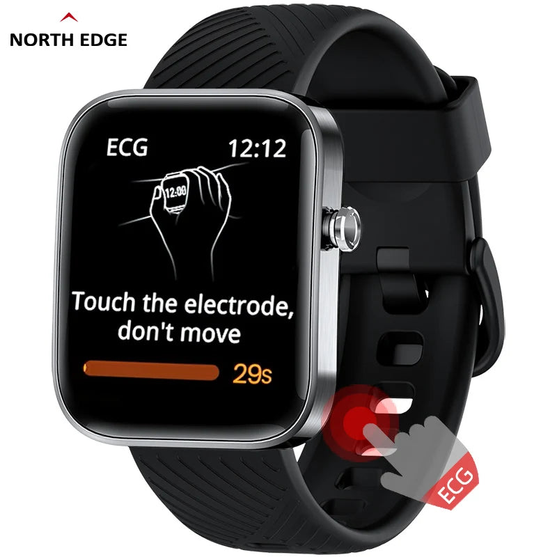 North Edge ECG Smartwatch – Advanced Heart Monitoring & Health Tracking