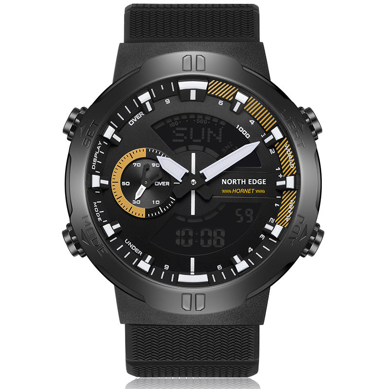 North Edge HORNET Men's Outdoor Sports Watch | Dual Time Zone | Luminous | Waterproof