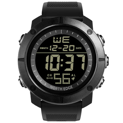 North Edge TANK Men's Digital Watch – Waterproof Adventure Companion with Multi-Functional Features