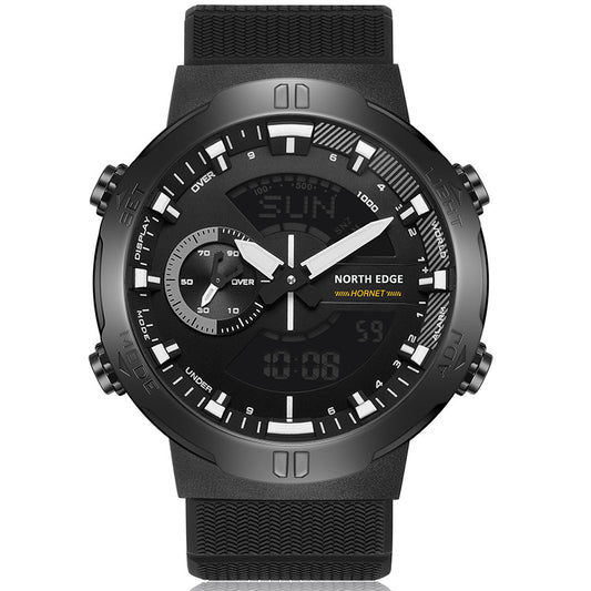 North Edge HORNET Men's Outdoor Sports Watch | Dual Time Zone | Luminous | Waterproof