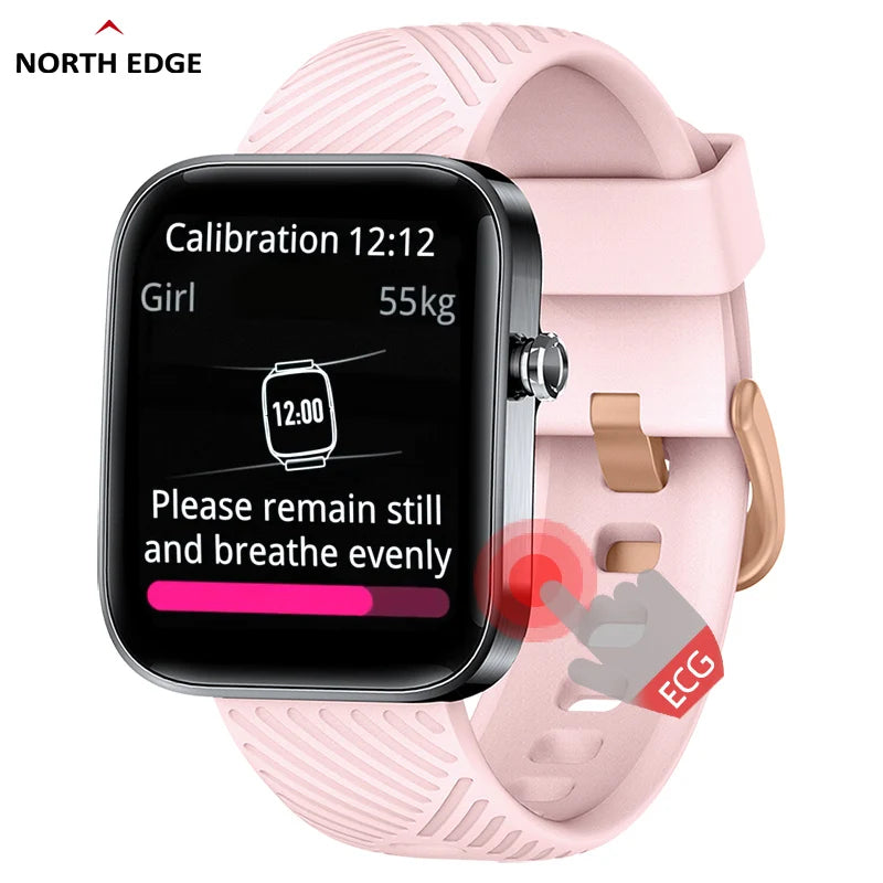 North Edge ECG Smartwatch – Advanced Heart Monitoring & Health Tracking