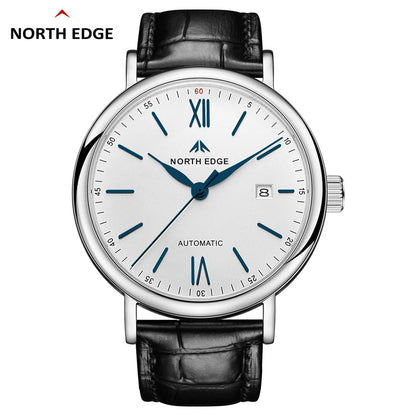 North Edge AMOY Classic Business Watch – Sapphire Crystal Automatic Mechanical Timepiece for Men