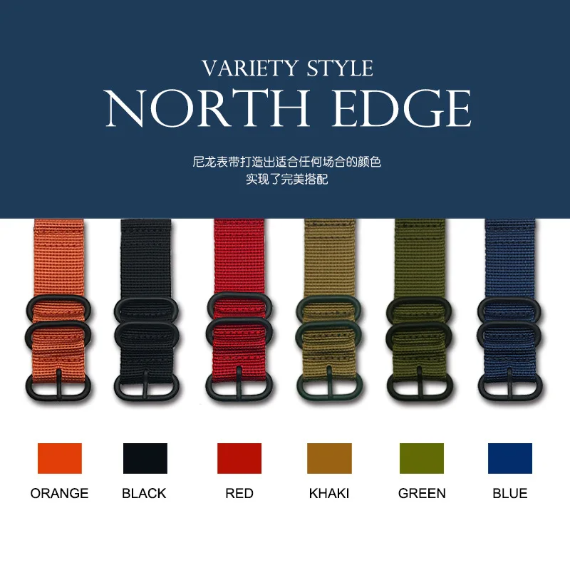 North Edge Premium Silicone Watch Strap – Durable, Soft & Perfect for Active Lifestyles