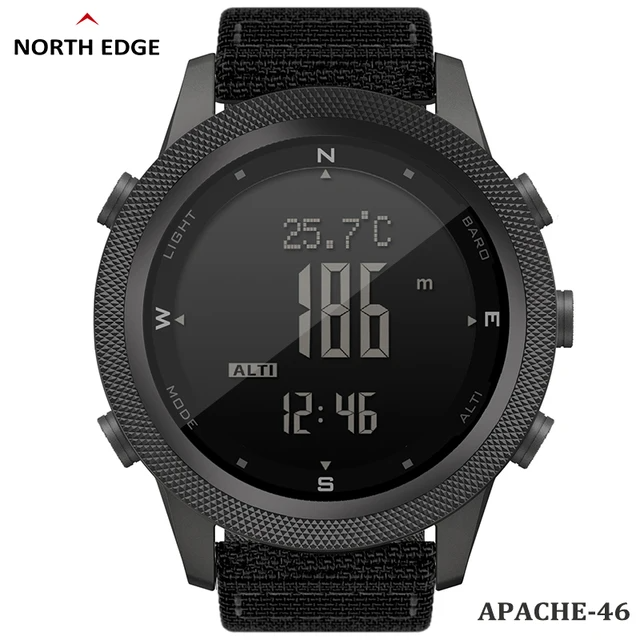 North Edge APACHE 46 Tactical Watch | High Performance | Waterproof & Durable