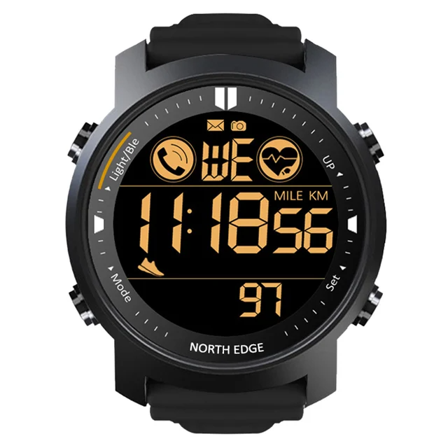 North Edge Laker – High-Performance Waterproof Smart Sports Watch with Heart Rate Monitoring