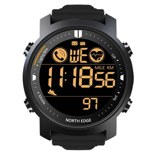 North Edge Laker – High-Performance Waterproof Smart Sports Watch with Heart Rate Monitoring