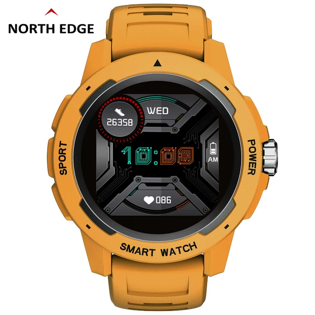 North Edge MARS 2 Blue: High-Performance Smartwatch for Athletes – GPS & Heart Rate Tracking