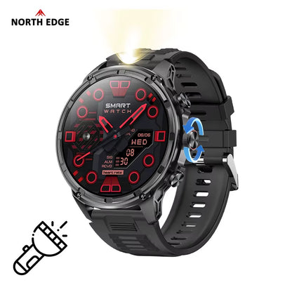 North Edge 1.83-inch Smart Watch | Heart Rate Monitoring, Sleep Analysis, Health Management | 7-Day Battery Life