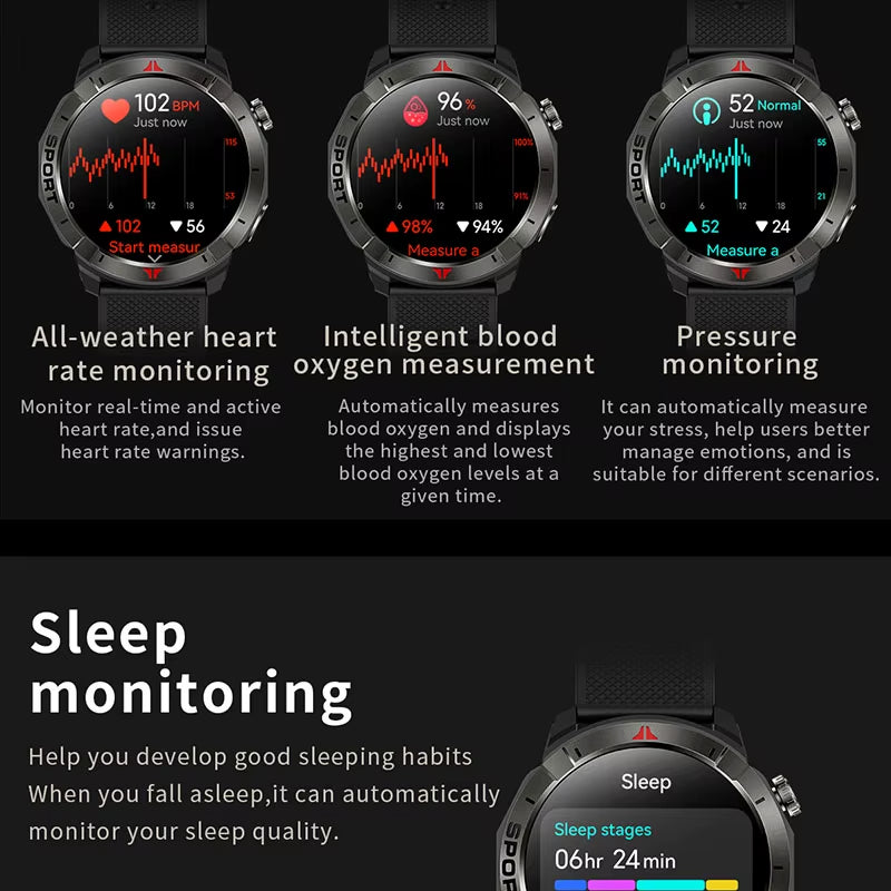 NORTH EDGE GPS+GLONASS Outdoor Smart Watch – Advanced Navigation, Fitness & Health Monitoring