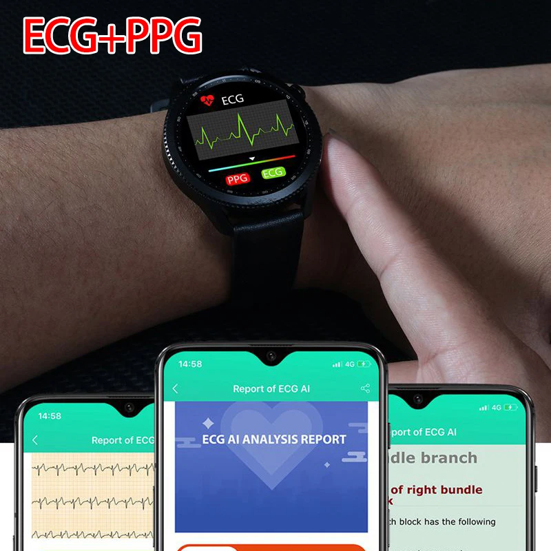 North Edge E101-2 Men's Smartwatch – ECG & Heart Rate Monitoring for Health Tracking