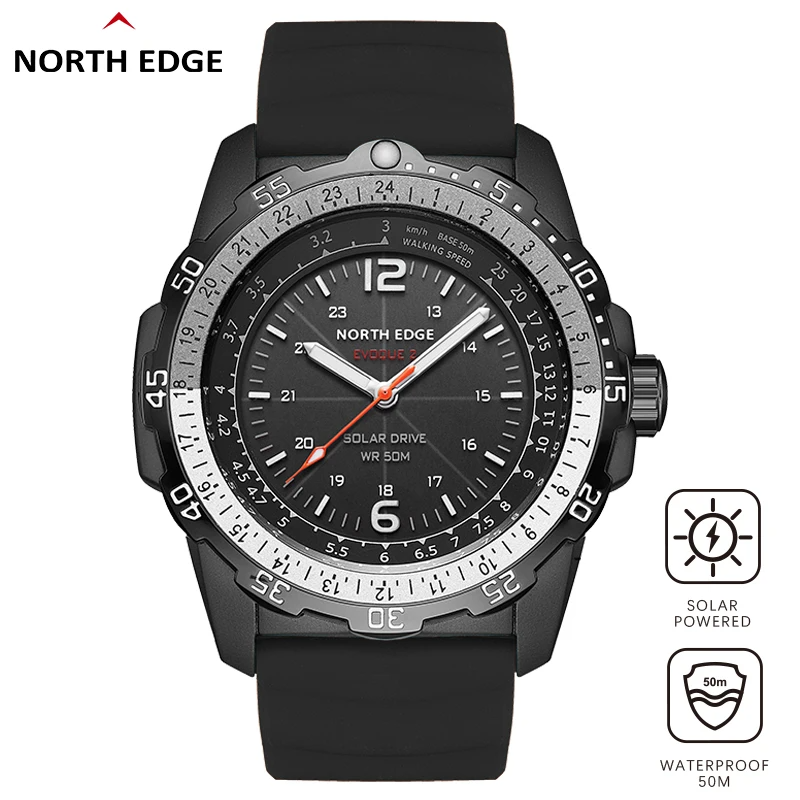 North Edge EVOQUE 2- High-Performance Men's Military Waterproof Smartwatch with Advanced Features