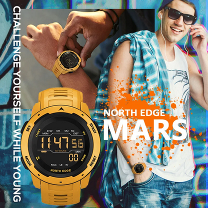 North Edge MARS Smart Sports Watch – GPS Tracking, Heart Rate Monitor, Waterproof to 50m