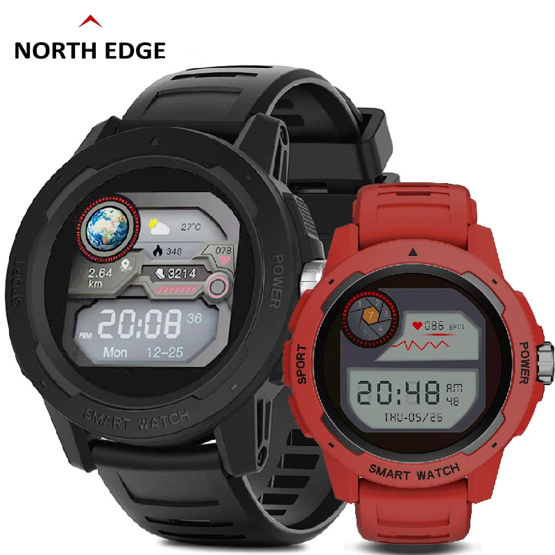 North Edge MARS 2 Multisport Smartwatch – Health Monitoring & Fitness Tracker