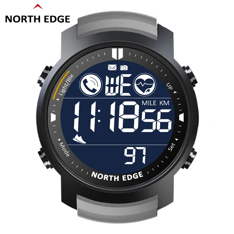 North Edge Laker – High-Performance Waterproof Smart Sports Watch with Heart Rate Monitoring