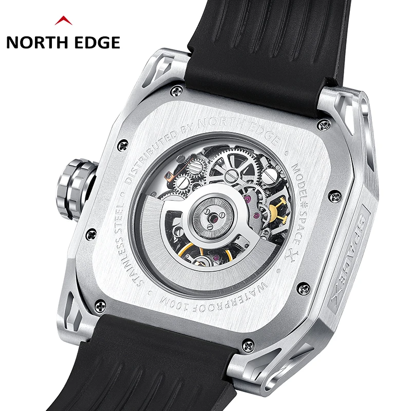 North Edge SPACE X Mechanical Waterproof Men's Watch – Rugged Durability Meets Elegant Design