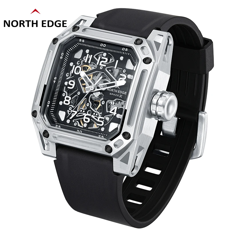 North Edge SPACE X Mechanical Waterproof Men's Watch – Rugged Durability Meets Elegant Design