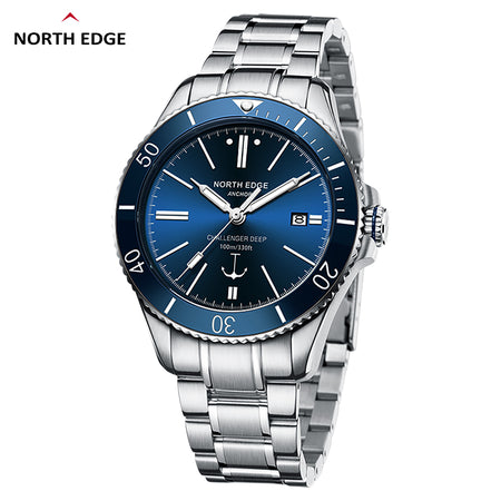 NORTHEDGE ANCHOR 自動巻きダイバーズウォッチ North_Edge_ANCHOR_Blue_Side_45