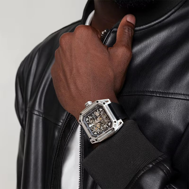 North Edge SPACE X Men's Mechanical Watch | Stainless Steel Case