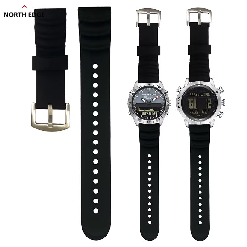 North Edge Silicone Strap Front