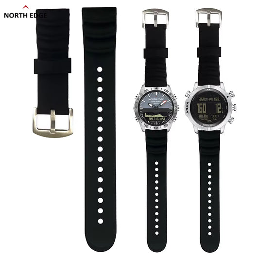 North Edge Silicone Strap Front