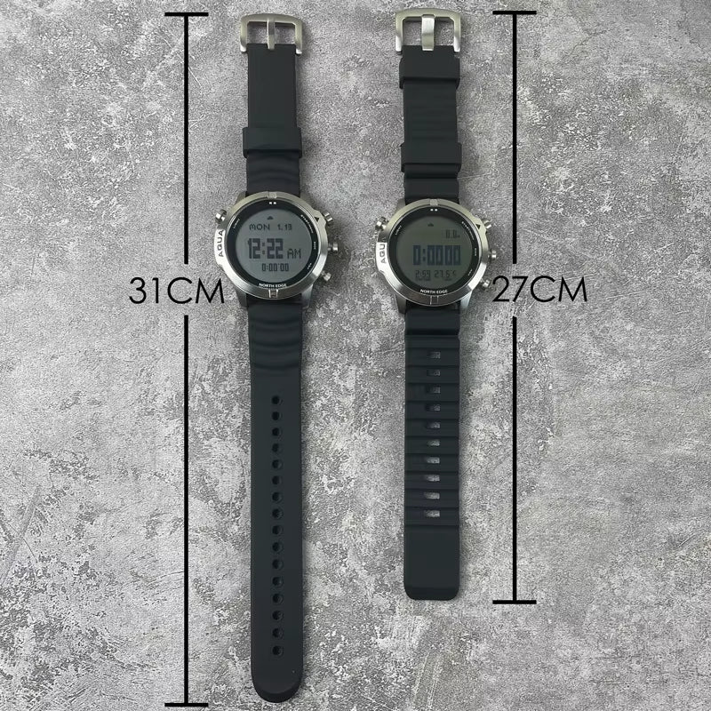 North Edge Silicone Strap Length size
