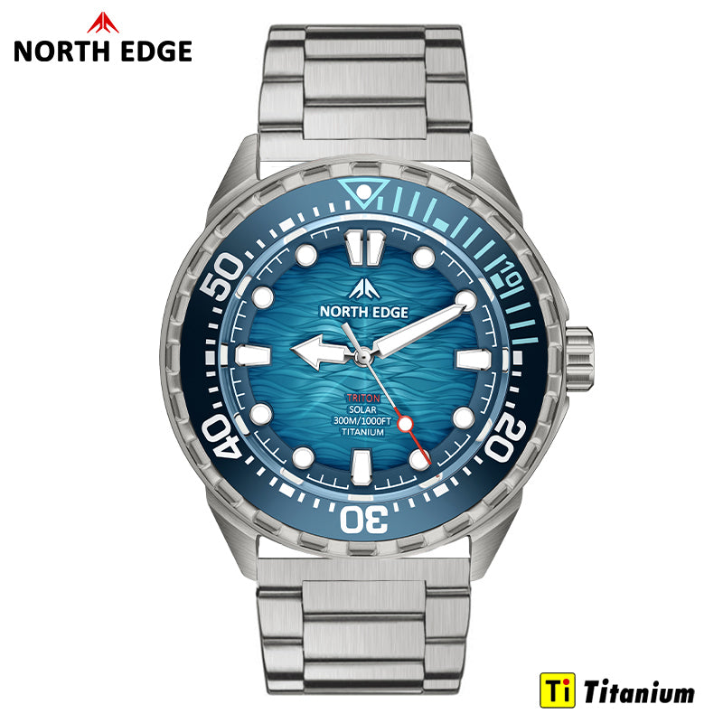 North Edge TRITON-TI Titanium Blue Front