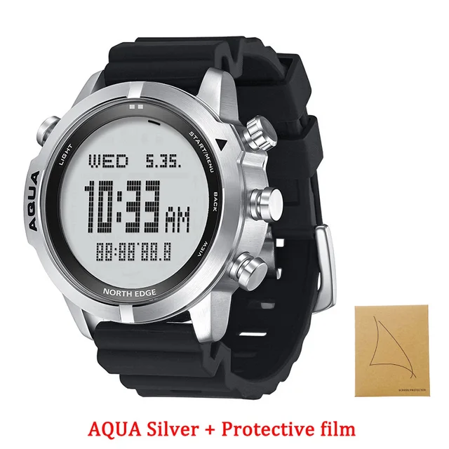 North Edge AQUA Diving Watch – Expert-Level 100M Waterproofing with Accurate Depth Measurement