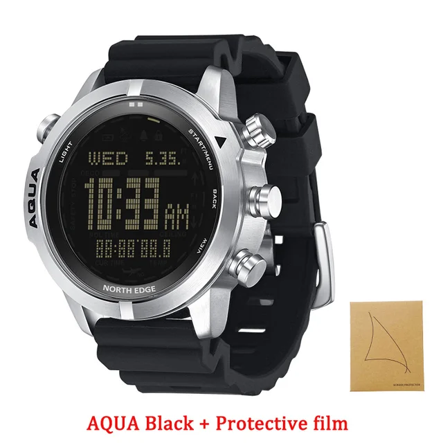 North Edge AQUA Diving Watch – Expert-Level 100M Waterproofing with Accurate Depth Measurement