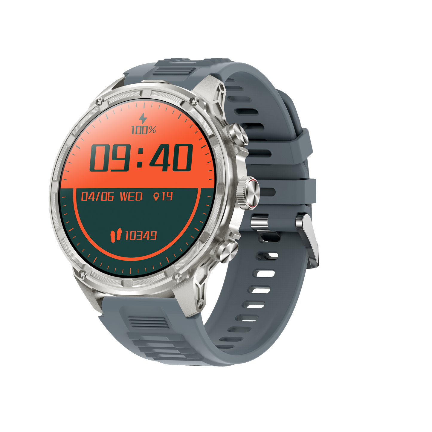 North Edge 1.83-inch Smart Watch | Heart Rate Monitoring, Sleep Analysis, Health Management | 7-Day Battery Life