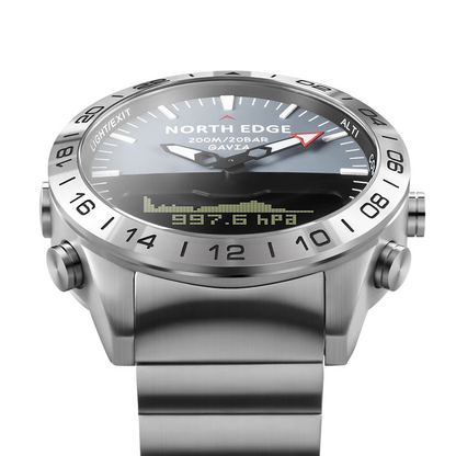 North Edge GAVIA 2 High-Performance Diving Watch – 200m Water Resistance with Heart Rate Monitoring