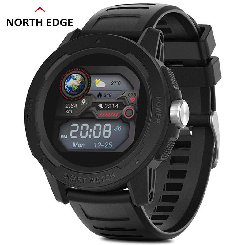 North Edge Mars 2 Fitness Smartwatch – Durable Multisport Tracker with Advanced Health Monitoring