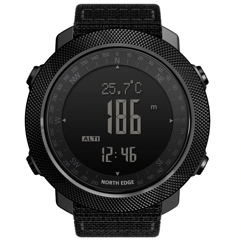 North Edge APACHE 3 Outdoor Smartwatch | Waterproof, Durable, Heart Rate Monitoring & Real-Time Notifications