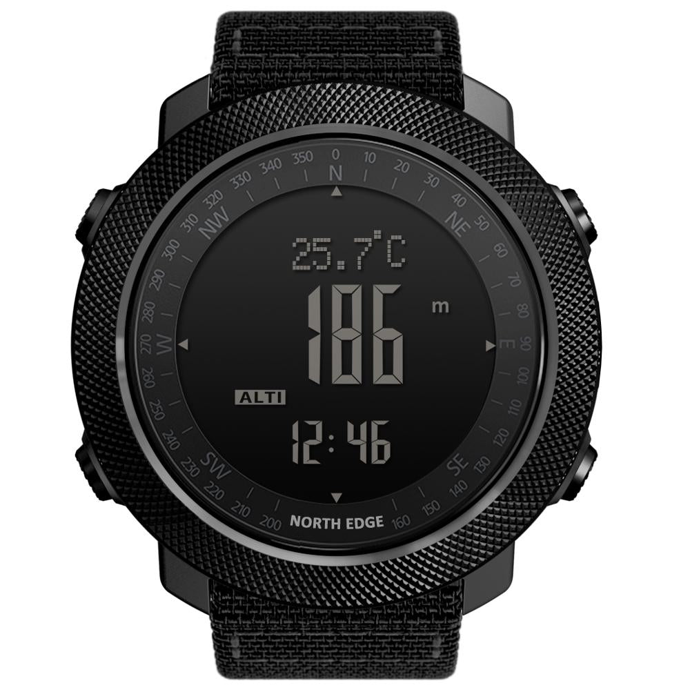 North Edge APACHE 3 Black nylon strap Front