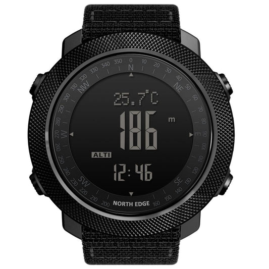 North Edge APACHE 3 Black nylon strap Front