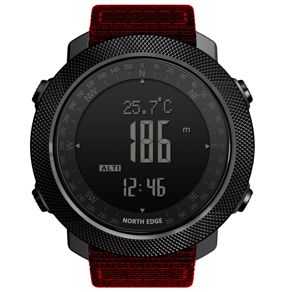 North Edge APACHE 3 Red nylon strap Front